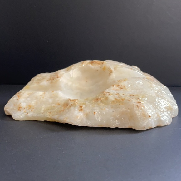 Stone Ashtray Trinket Ring Holder Decorative Barware - Picture 2 of 11